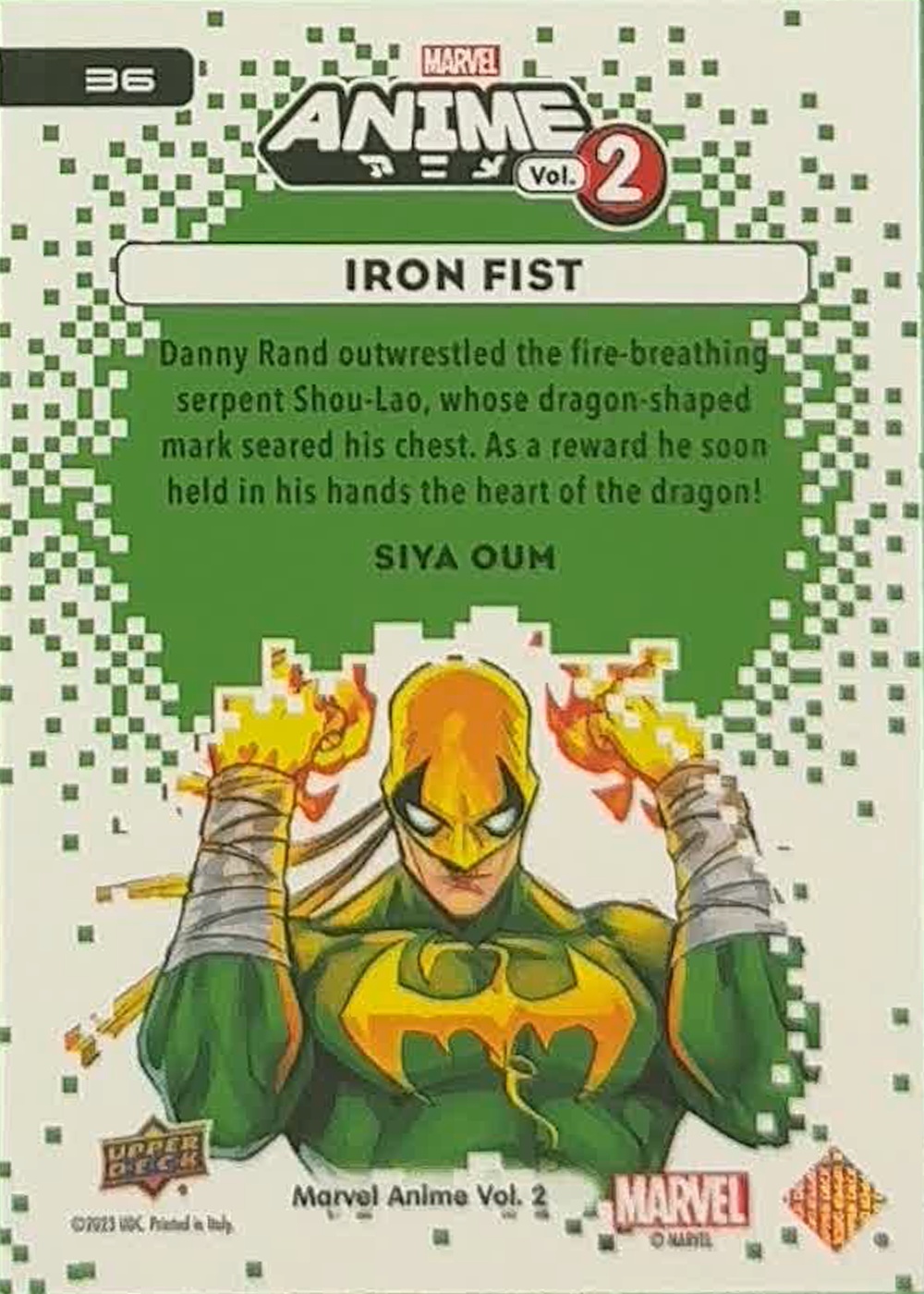 Iron Fist back card image