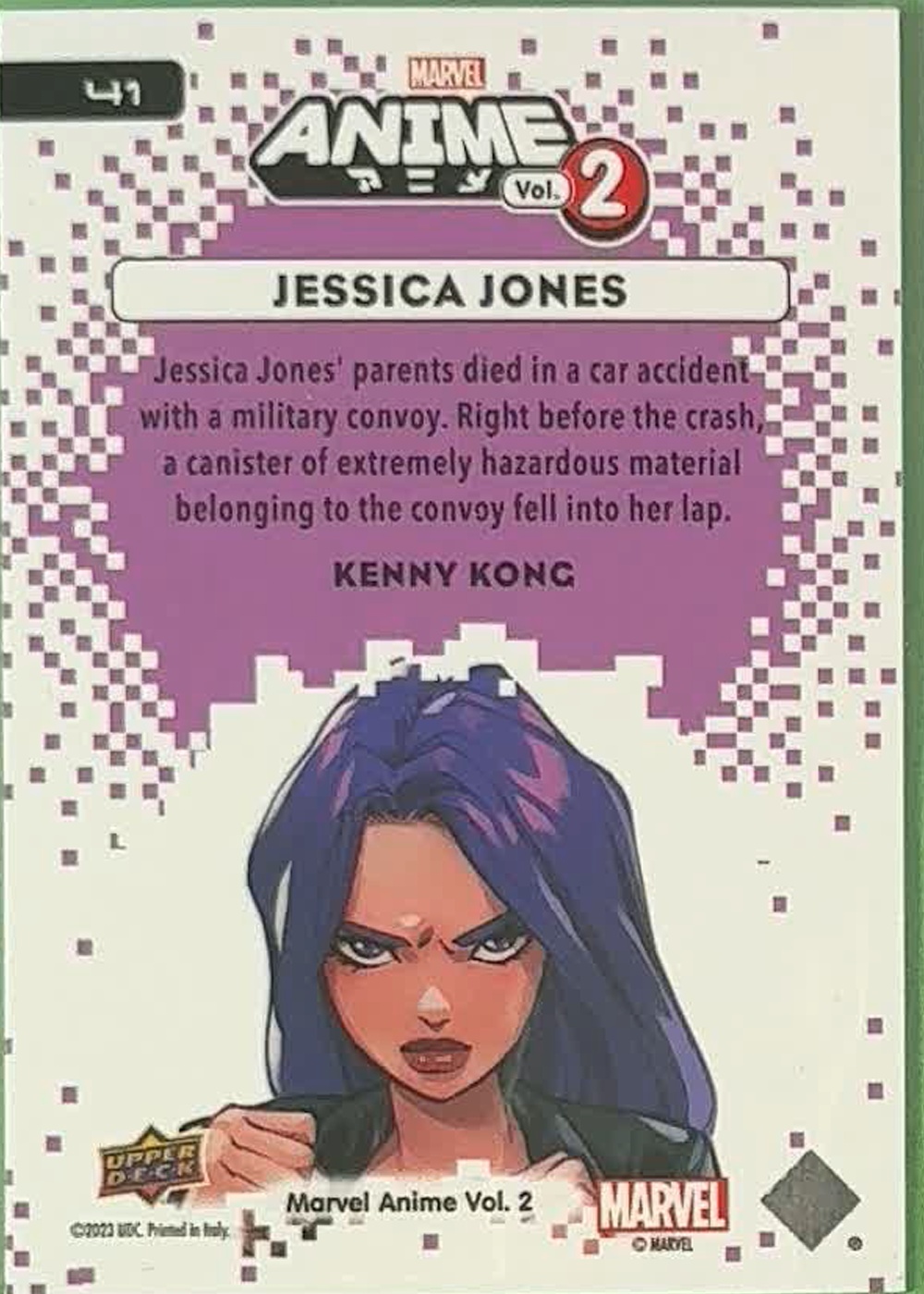 Jessica Jones back card image
