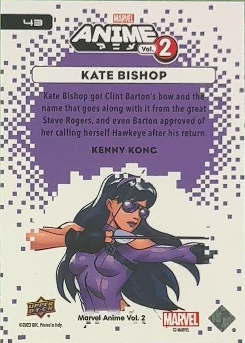 Kate Bishop back card image