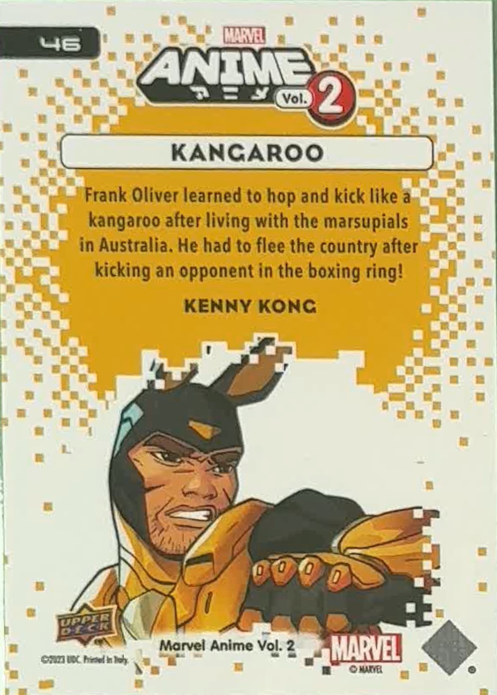 Kangaroo back card image