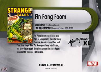 Fin Fang Foom back artwork