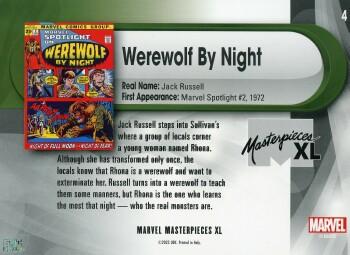Werewolf By Night back artwork