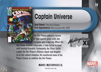 Captain Universe back artwork
