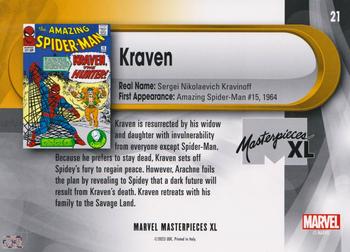 Kraven back artwork
