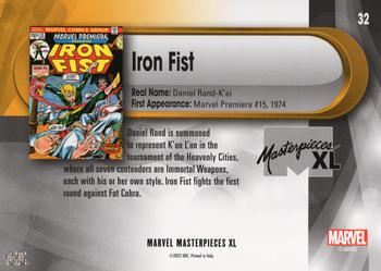 Iron Fist back artwork