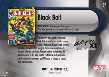 Black Bolt back artwork
