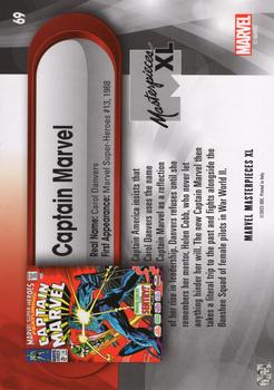 Captain Marvel back card image