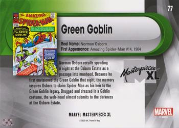 Green Goblin back card image