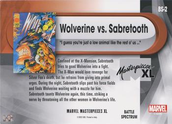 Sabretooth/Wolverine back card image