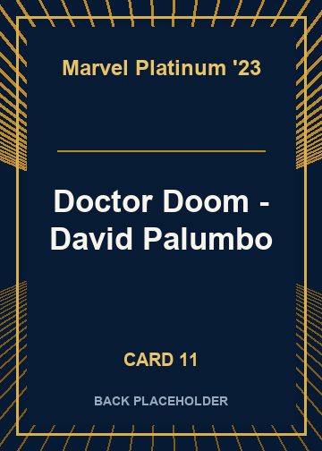Doctor Doom - Dave Dorman back card image