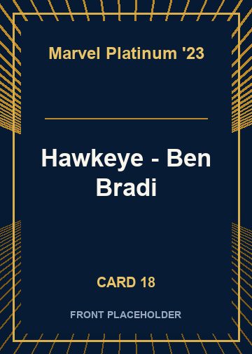 Hawkeye - Ben Bradi card thumbnail