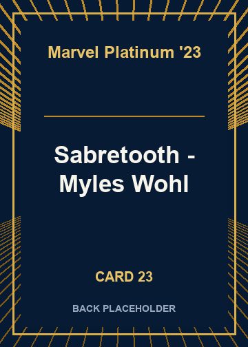 Sabretooth - Gilberto Martimiano back card image