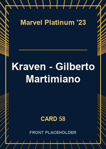 Kraven - Gilberto Martimiano card thumbnail