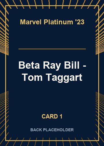 Beta Ray Bill - Tom Taggart back card image