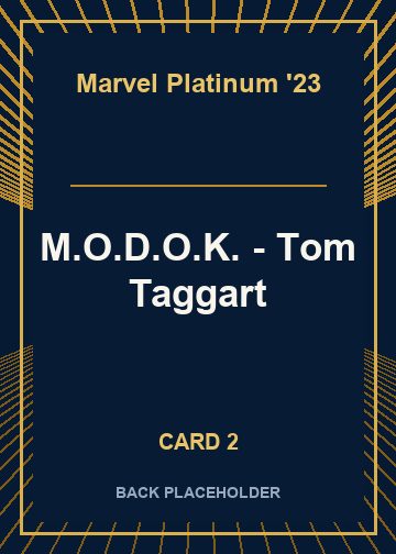 M.O.D.O.K. - Tom Taggart back card image