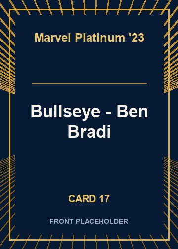 Bullseye - Ben Bradi card thumbnail