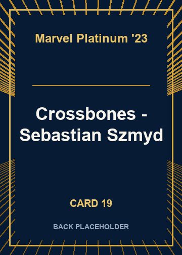 Crossbones - Sebastian Szmyd back card image