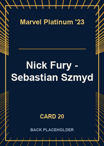 Nick Fury - Sebastian Szmyd back card image