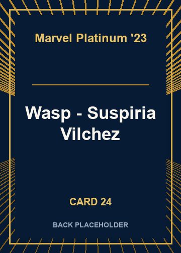 Wasp - Suspiria Vilchez back card image