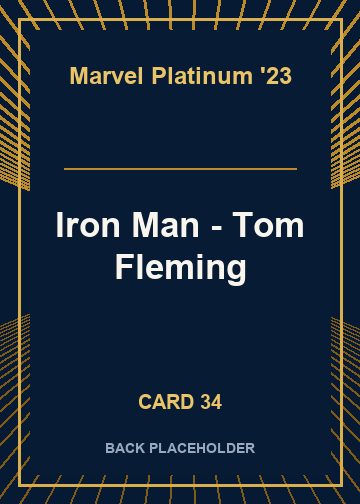 Iron Man - Tom Fleming back card image