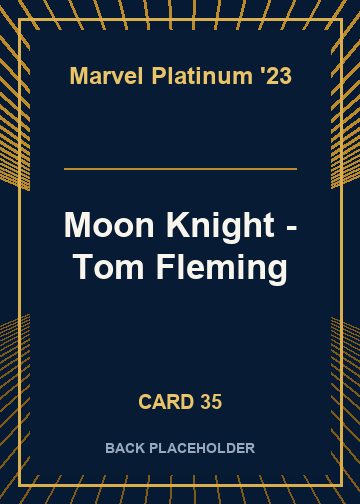 Moon Knight - Tom Fleming back card image