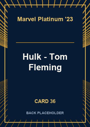 Hulk - Tom Fleming back card image