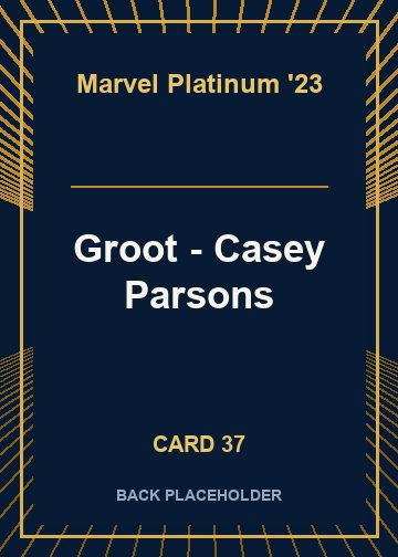 Groot - Casey Parsons back card image