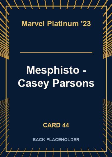 Mesphisto - Casey Parsons back card image