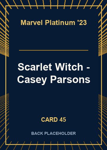 Scarlet Witch - Casey Parsons back card image