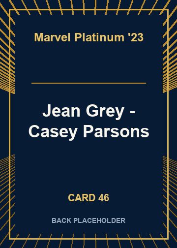 Jean Grey - Casey Parsons back card image