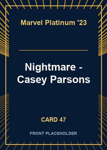 Nightmare - Casey Parsons card thumbnail