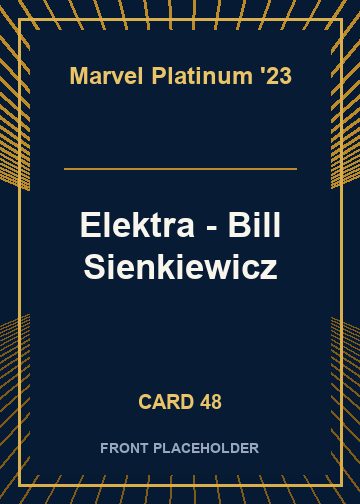 Elektra - Bill Sienkiewicz card thumbnail