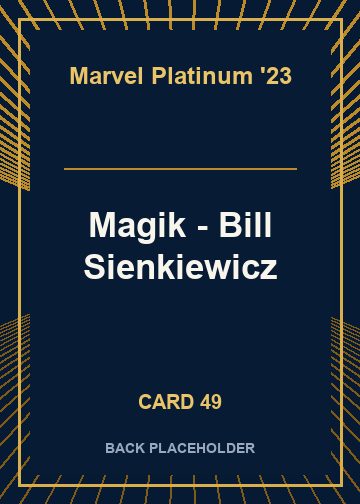 Magik - Bill Sienkiewicz back card image