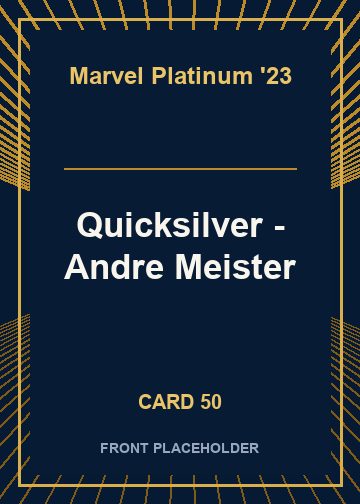 Quicksilver - Andre Meister front card image