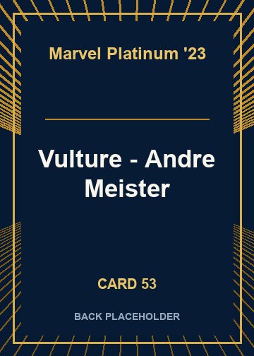Vulture - Andre Meister back card image