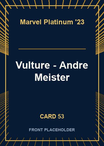 Vulture - Andre Meister front card image