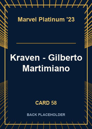 Kraven - Gilberto Martimiano back card image