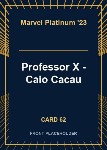 Professor X - Caio Cacau card thumbnail