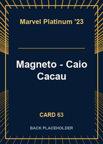 Magneto - Caio Cacau back card image