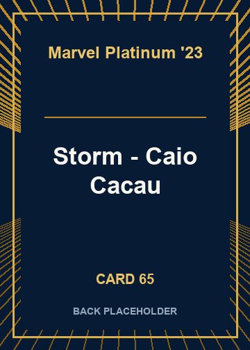 Storm - Caio Cacau back card image