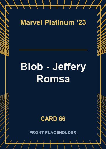 Blob - Jeffery Romsa front card image
