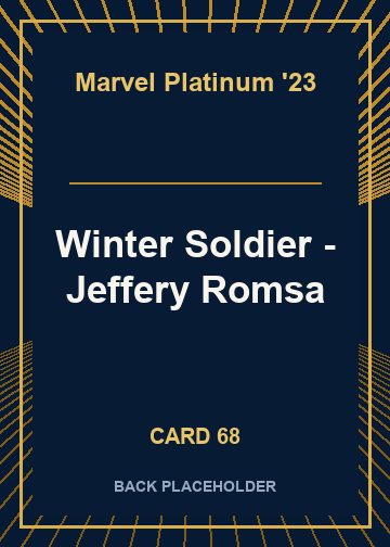Winter Soldier - Jeffery Romsa back card image