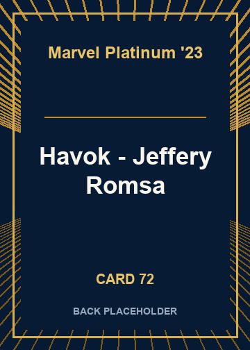 Havok - Jeffery Romsa back card image