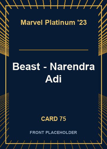 Beast - Narendra Adi front card image