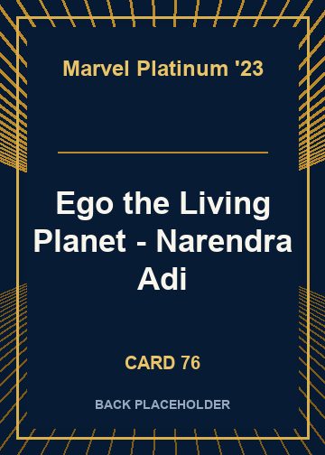 Ego the Living Planet - Narendra Adi back card image