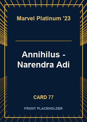 Annihilus - Narendra Adi card thumbnail