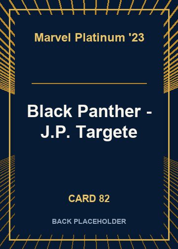 Black Panther - J.P. Targete back card image