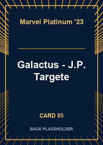 Galactus - J.P. Targete back card image