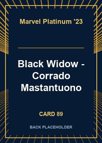 Black Widow - Corrado Mastantuono back card image