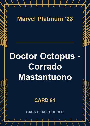 Doctor Octopus - Corrado Mastantuono back card image